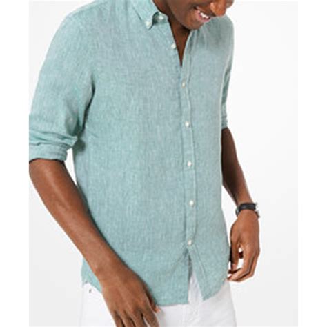 michael kors men's denim shirt|Michael Kors casual shirts.